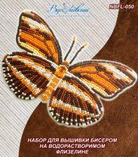 ТМ Вдохновение | Набор для вышивки бисером на одежде "Бабочка "Dryadula Phaetusa""