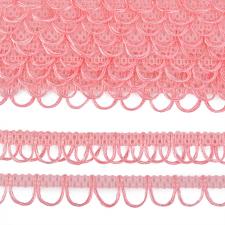 Тесьма отделочная с петлями UU шир.18-19мм цвет 135 розовый
