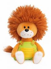 Львёнок Лью в комбинезоне с жёлтыми пуговицами, мягкая игрушка Budi Basa. Размер - 15 см