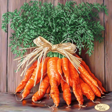 Тэла Артис | Букет моркови. Размер - 30 х 30 см