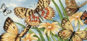 Dimensions | Butterfly Vignette​​​​​​​/Виньетка с бабочками. Размер - 20 х 10 см