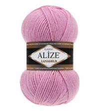 Пряжа для вязания Ализе LanaGold (49% шерсть, 51% акрил) 100г/240м цв.098 розовый
