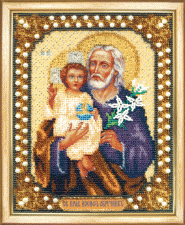 Чаривна мить | Икона Святой праведный Иосиф Обручник. Размер - 17,3 х 1,6 см