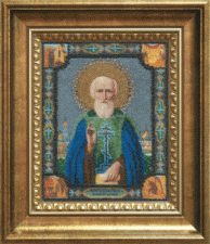 Чаривна мить | Икона Святой преподобный Сергий Радонежский. Размер - 16,5 х 21 см