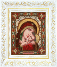 Чаривна мить | Икона Божьей Матери Касперовская. Размер - 16,7 х 20,5 см