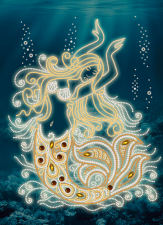 Маричка | Волшебная русалка. Размер - 26 х 35 см