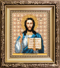 Чаривна мить | Икона Господа Иисуса Христа. Размер - 9 х 11 см