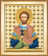 Чаривна мить | Икона Святой мученик Валентин. Размер - 9 х 11 см
