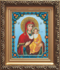 Чаривна мить | Икона Божья Матерь Смоленская. Размер - 18 х 22,5 см