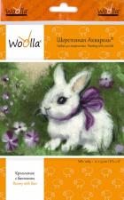 Woolla | Крольчонок с бантиком. Размер - 21 х 15 см