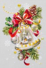 Чудесная игла | Рождественский колокольчик. Размер - 16 х 23 см