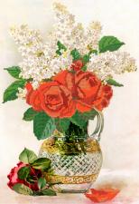 Маричка | Красные розы. Размер - 25 х 37 см