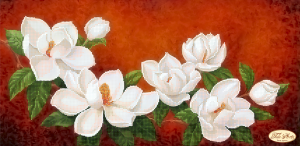 Тэла Артис | Магнолия в цвету. Размер - 45 х 22 см