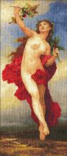Панна | Богиня Дня (по мотивам картины Вильяма Адольфа Бугро​​​​​​​). Размер - 21,5 х 48,5 см