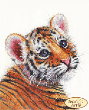 Тэла Артис | Милый тигрёнок. Размер - 13 х 16 см