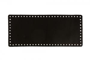 "Gamma" Донце для вязаной сумки, прямоугольное, 31х13 см, цвет №001 чёрный