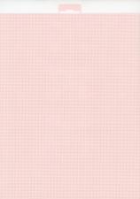 K055 Пластиковая канва розовая (Аида №14). Размер - 21 х 28 см