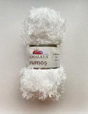 Пряжа Yumos​​​​​​​ (100% полиэстер, 100 гр/196 м),60001 белый