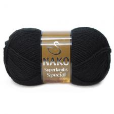 NAKO Superlambs Special (49% шерсть,51% премиум акрил),100 г/200 м,цв.217 чёрный