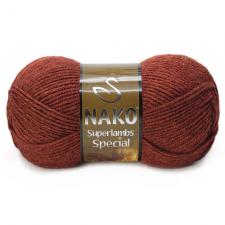 NAKO Superlambs Special (49% шерсть,51% премиум акрил),100 г/200 м,цв.5942 терракотовый меланж