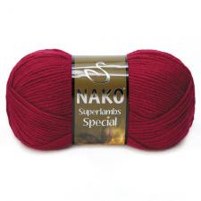NAKO Superlambs Special (49% шерсть,51% премиум акрил),100 г/200 м,цв.3630 вишня