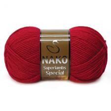 NAKO Superlambs Special (49% шерсть,51% премиум акрил),100 г/200 м,цв.4426 тёмно-красный