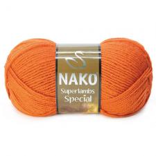 NAKO Superlambs Special (49% шерсть,51% премиум акрил),100 г/200 м,цв.4888 апельсин