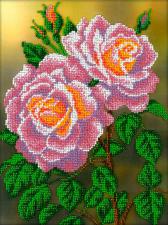 Розовые розы. Размер - 19,5 х 26,5 см.