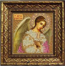 Икона Св.Ангел-Хранитель. Размер - 6,5 х 6,5 см.