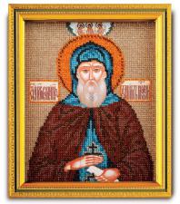 Икона из ювелирного бисера "Св.Даниил". Размер - 12 х 14,5 см.