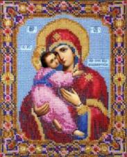 Икона Божией Матери Владимирская. Размер - 17,2 х 21 см.