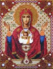 Икона Божией Матери Неупиваемая чаша. Размер - 17,3 х 21,8 см.
