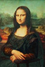 Мона Лиза. Размер - 34 х 51 см.
