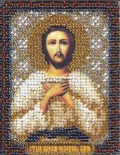Икона Св. Алексий,человек Божий. Размер - 8,5 х 10,5 см.