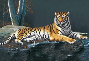 Ночной тигр. Размер - 39 х 27 см.