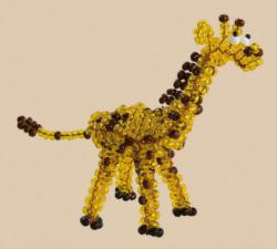 Солнечный жирафик. Размер - 9 х 9 см.