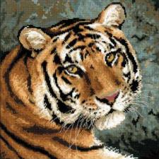Амурский тигр. Размер - 40 х 40 см.